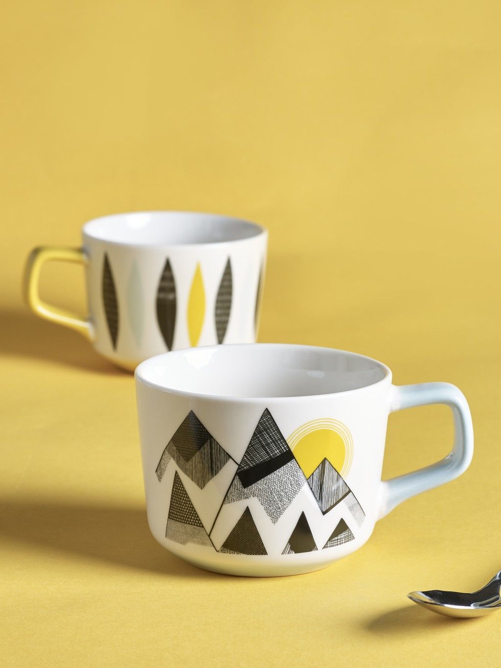 Mountains & Five Feathers: Mugs Set of 2