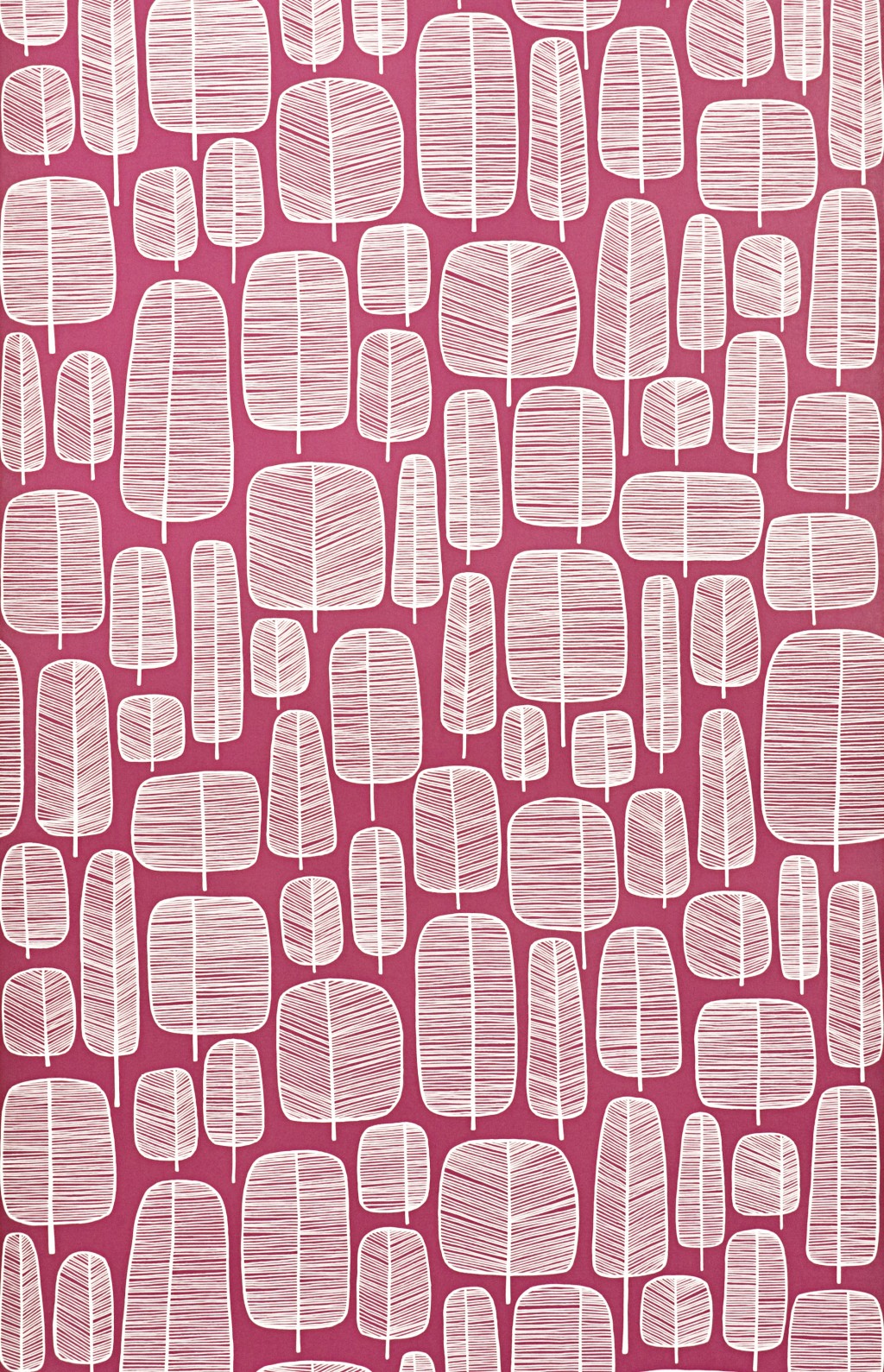 Little Trees Wallpaper Fuchsia