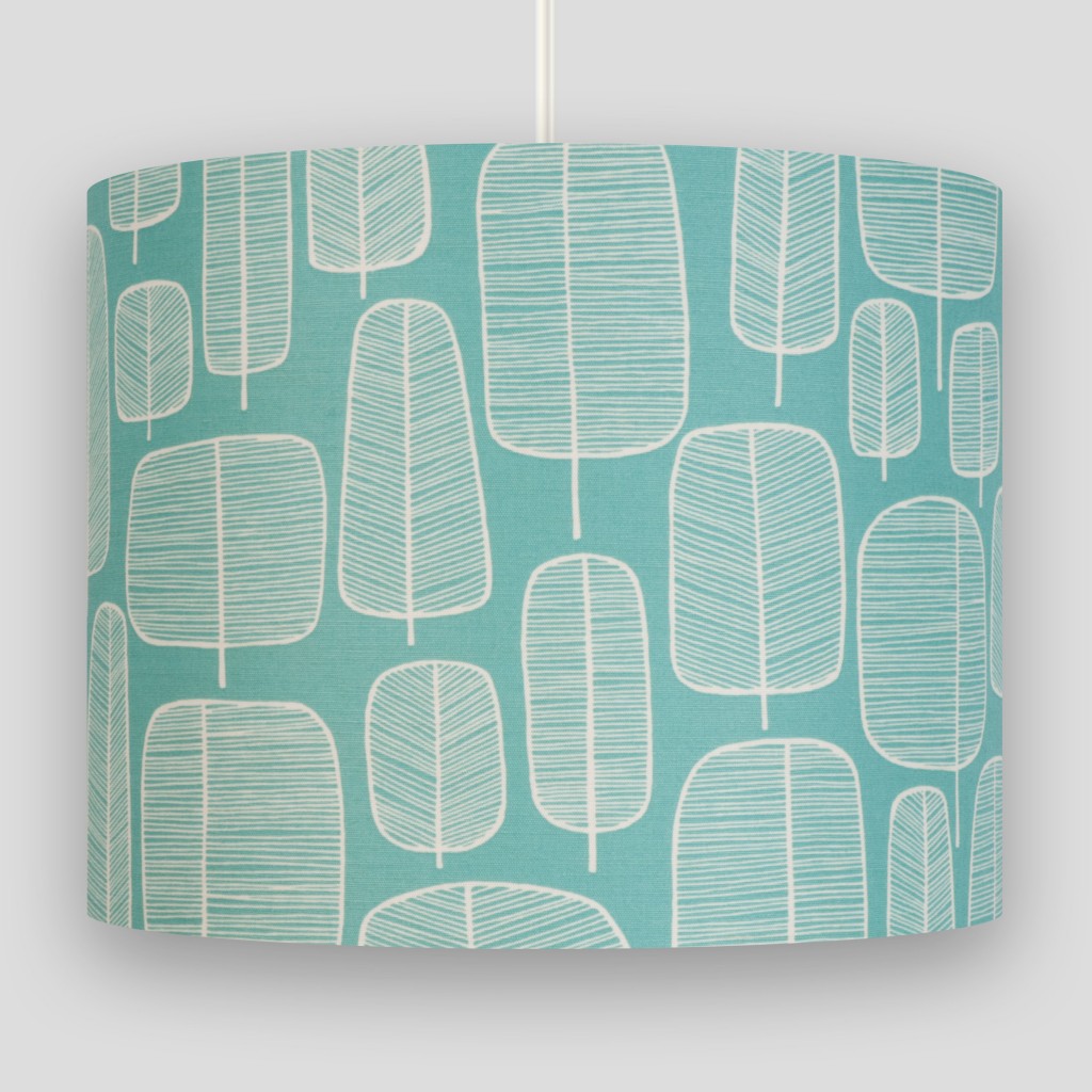 Little Trees Aquamarine Lampshade