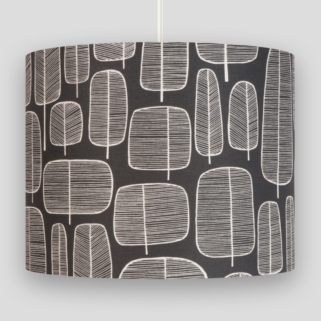 Little Trees Charcoal Lampshade