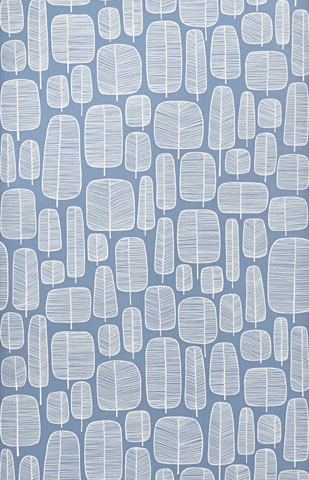 Little Trees Cornflower Wallpaper