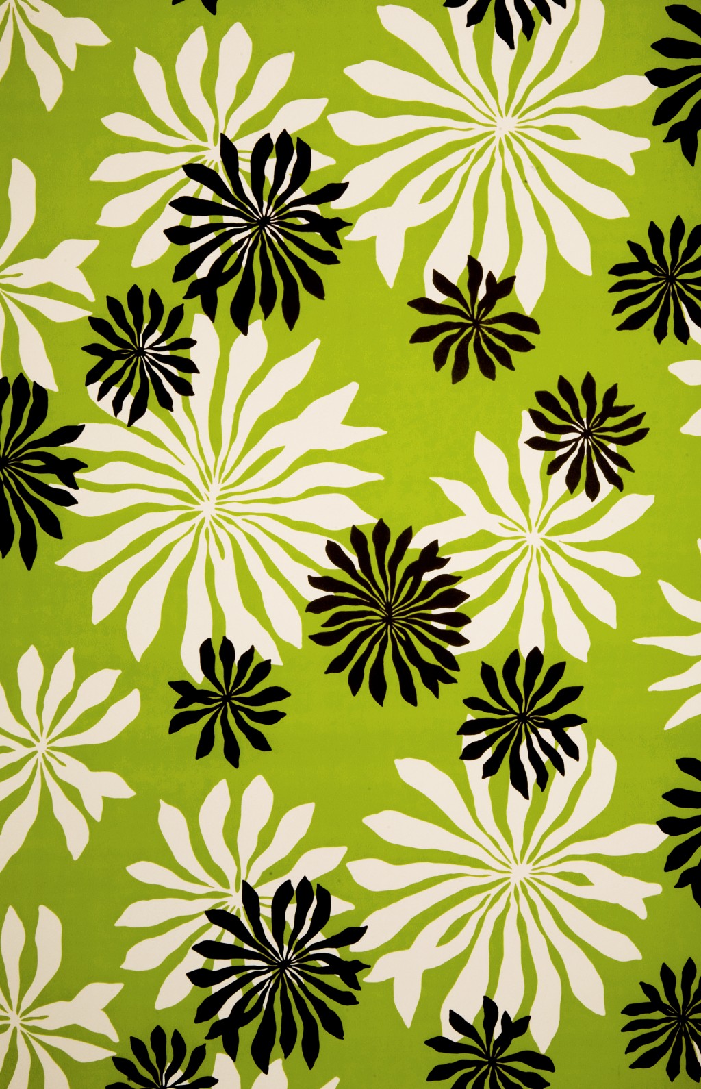 Fleur Lime Wallpaper