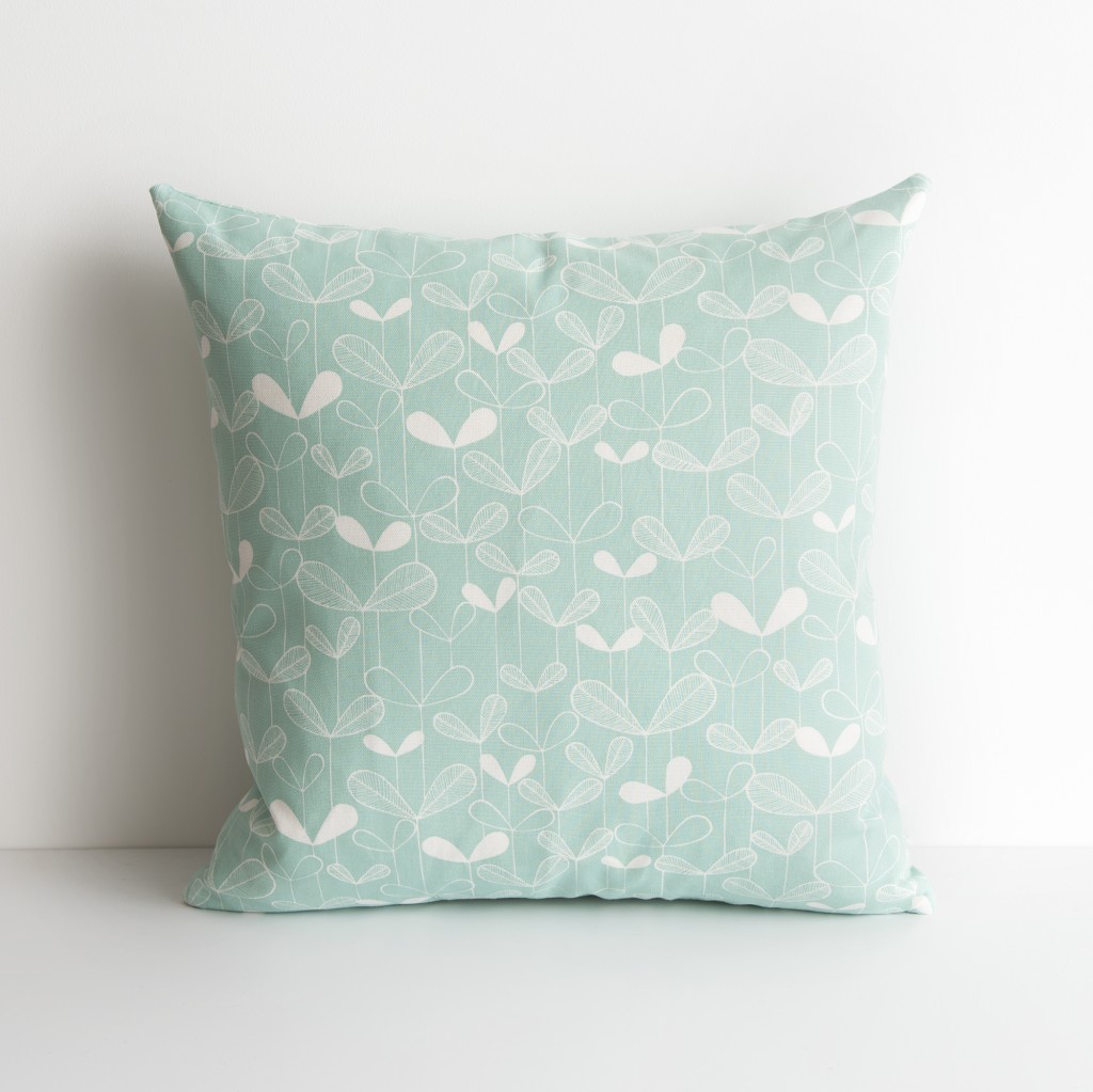 Saplings Cushion Pale Aqua