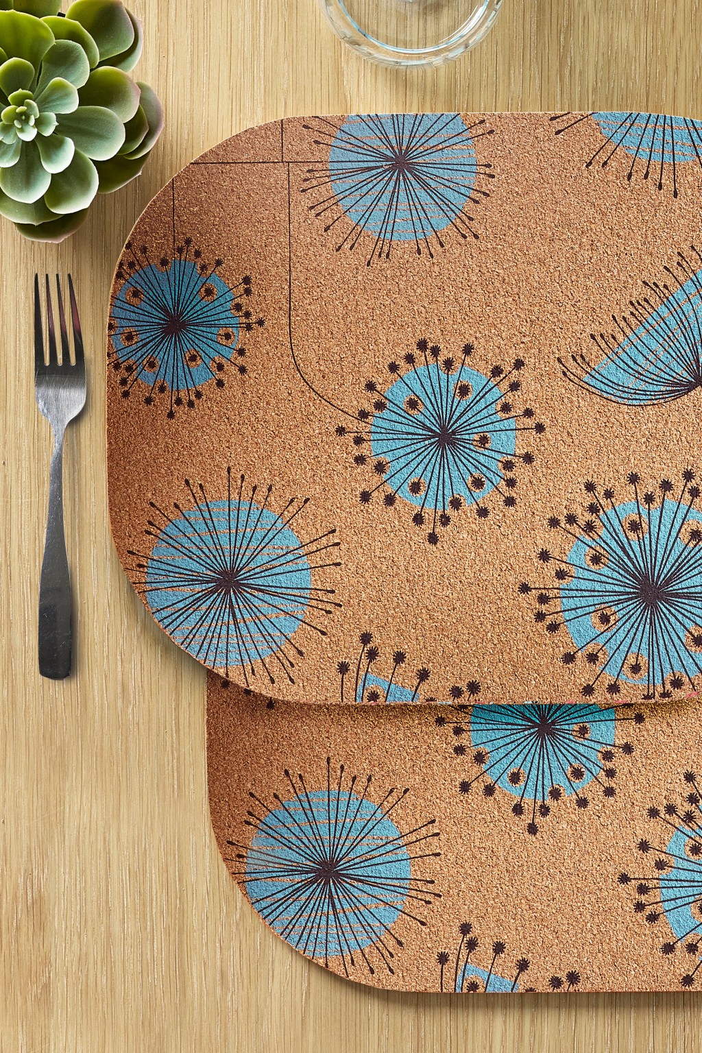 MPUR1016 Dandelion Cork Placemats 