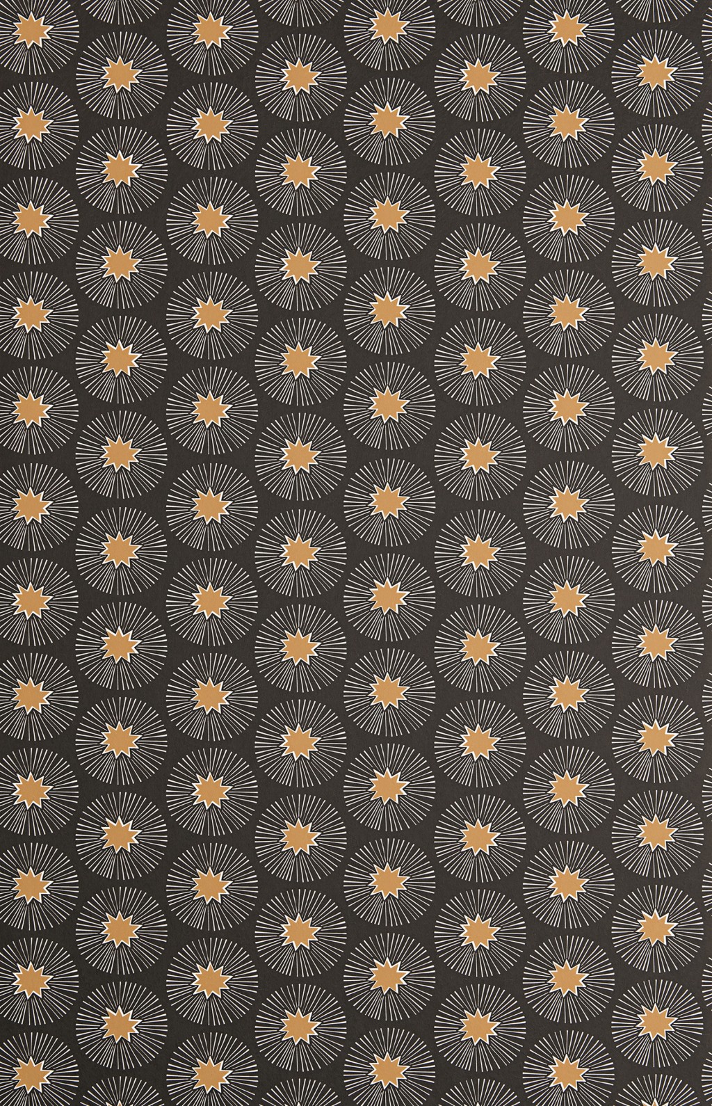 Star: Soft Black & Mustard Wallpaper