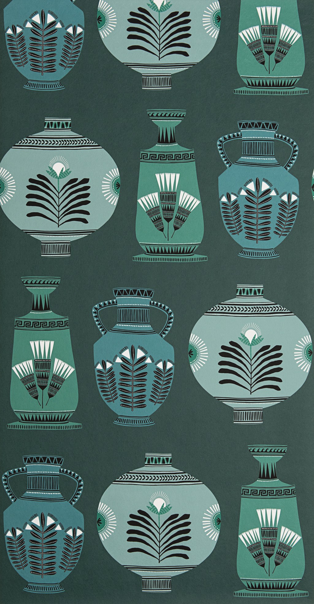  Vase Collection: Blue & Forest Green