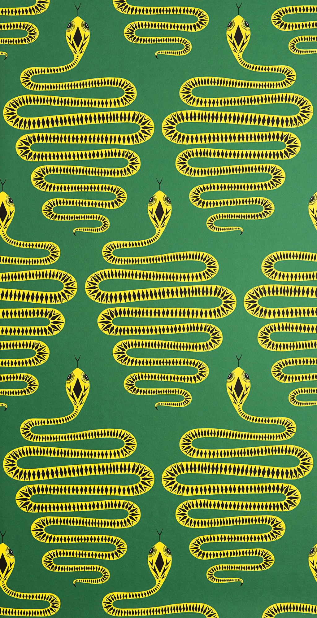 Sample Wallpaper Snakes: Green & Yellow