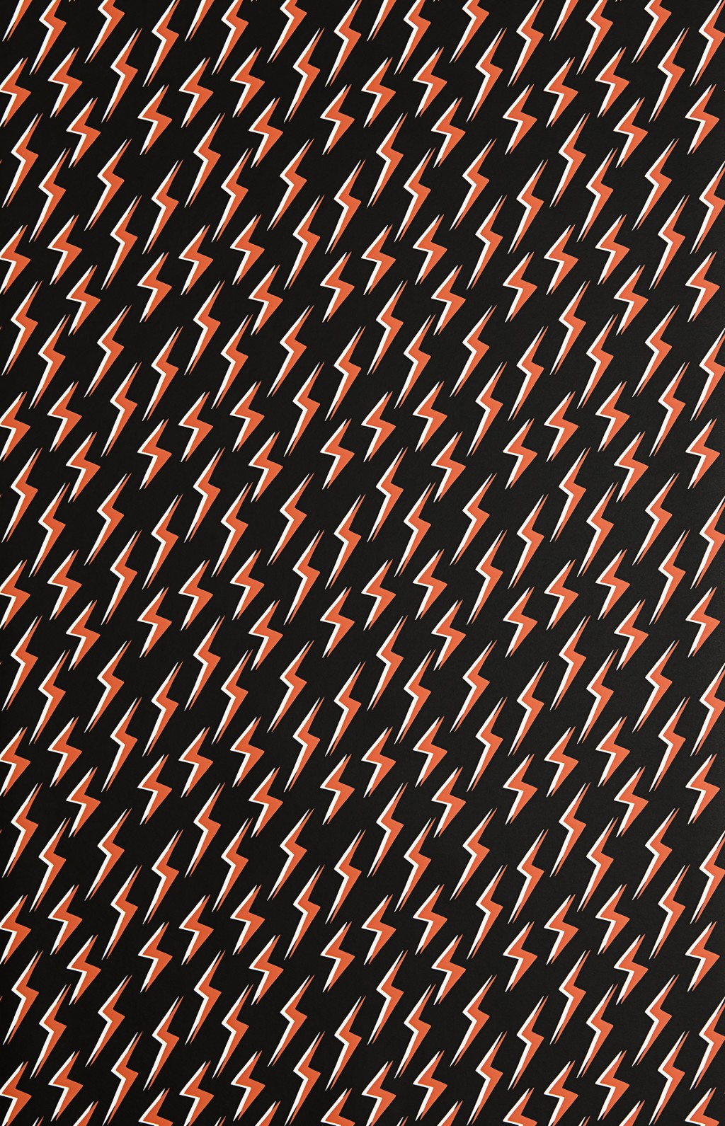 Lightning: Black & Orange Wallpaper