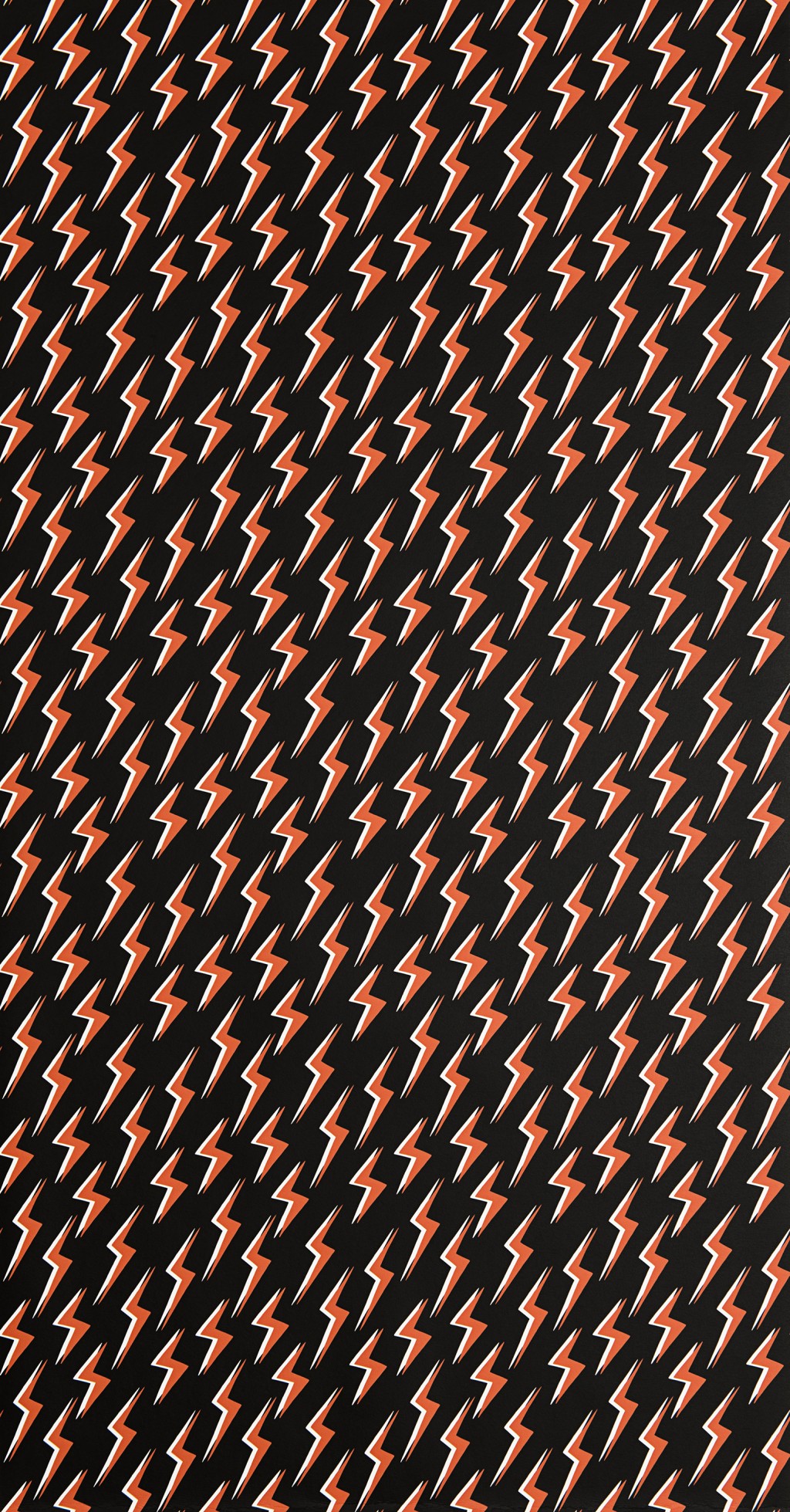 Lightning: Black & Orange Wallpaper