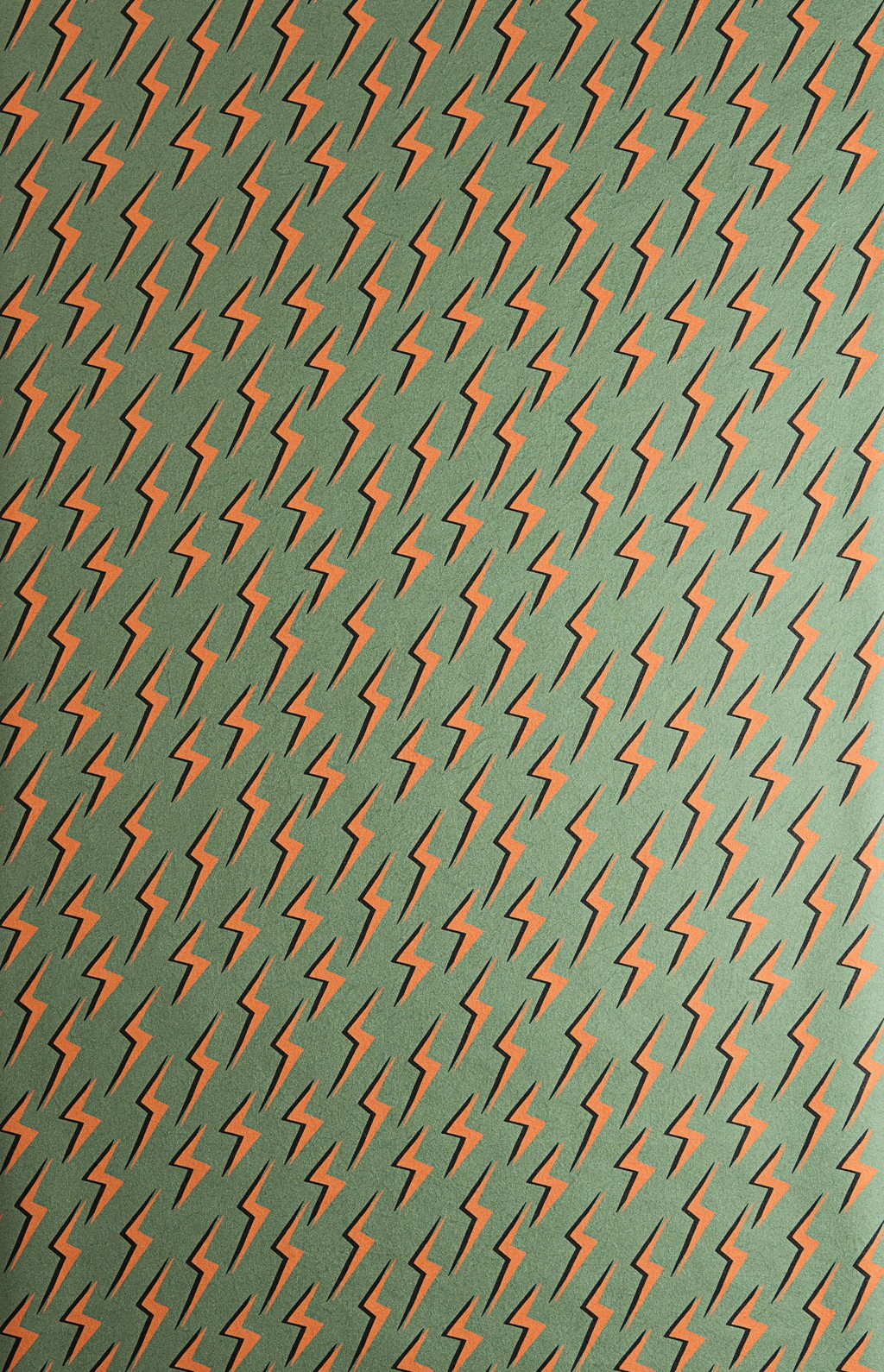 Lightning: Camo Green & Orange Wallpaper