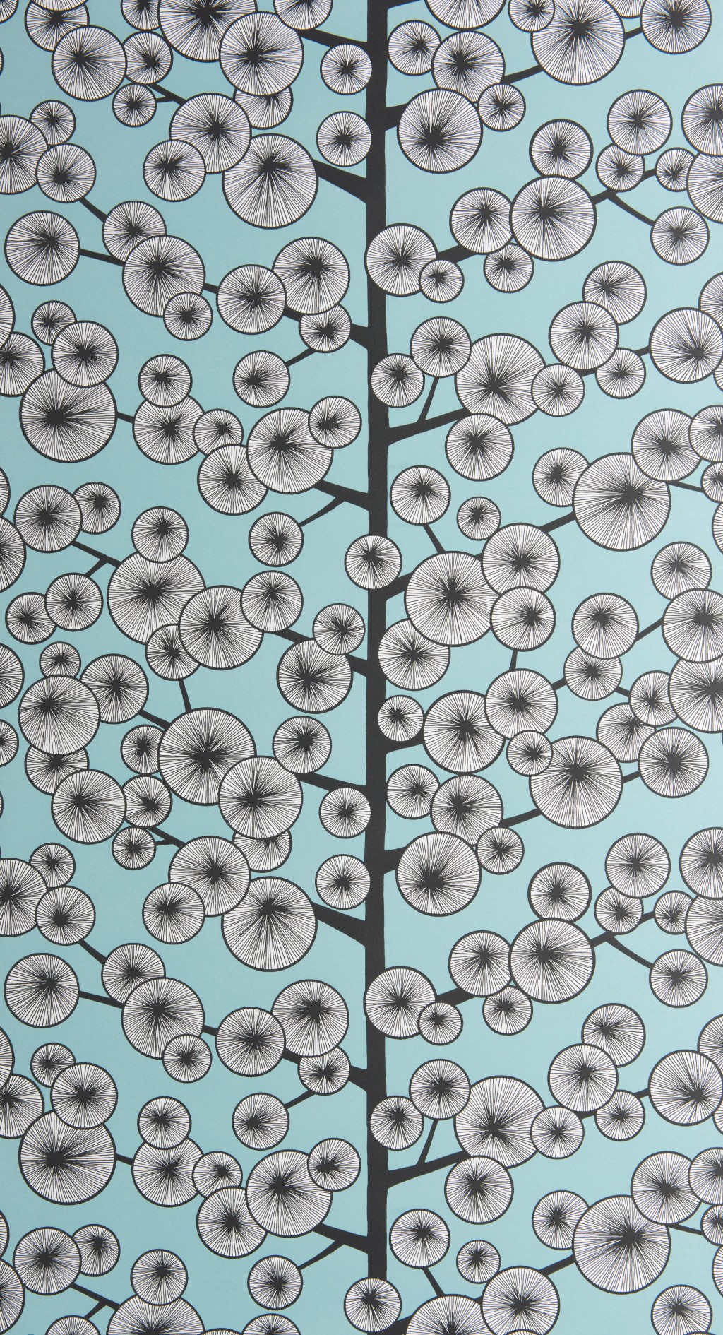 Cotton Tree Sky Blue Wallpaper