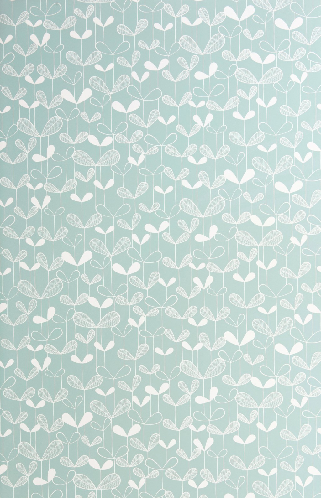 Saplings Pale Aqua Wallpaper