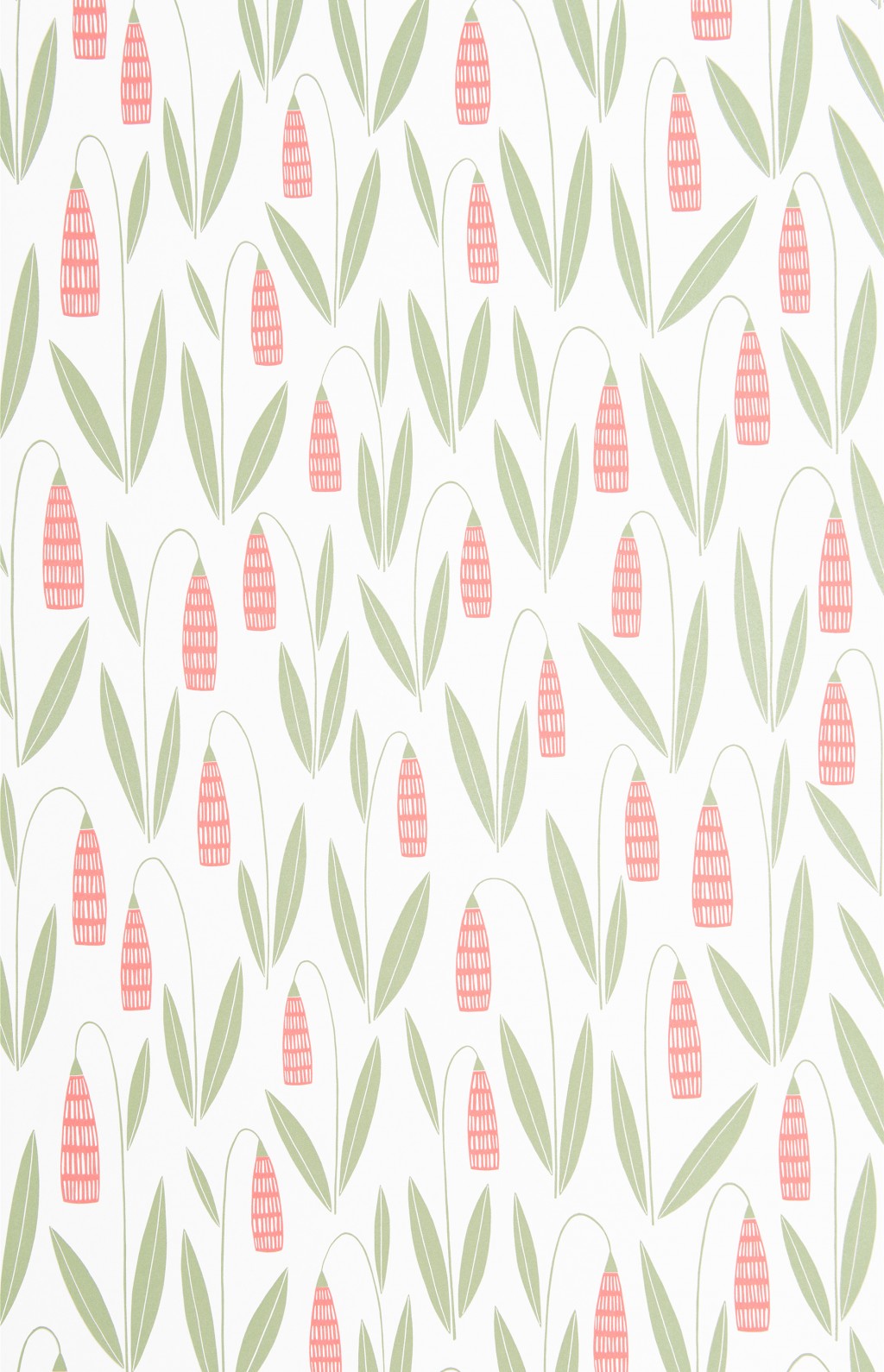 Snowdrops Chintz Wallpaper