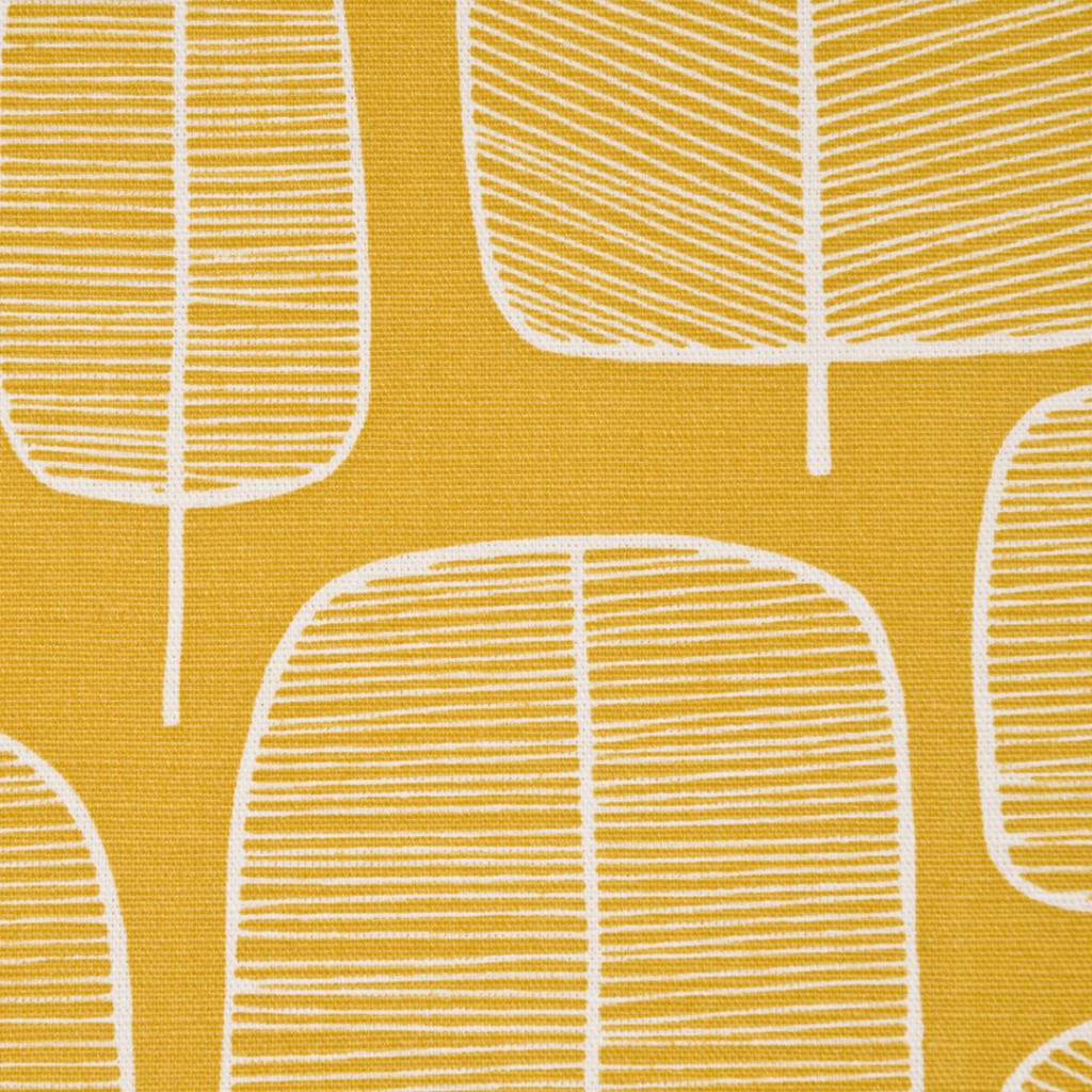 Little Trees Yellow Fabric