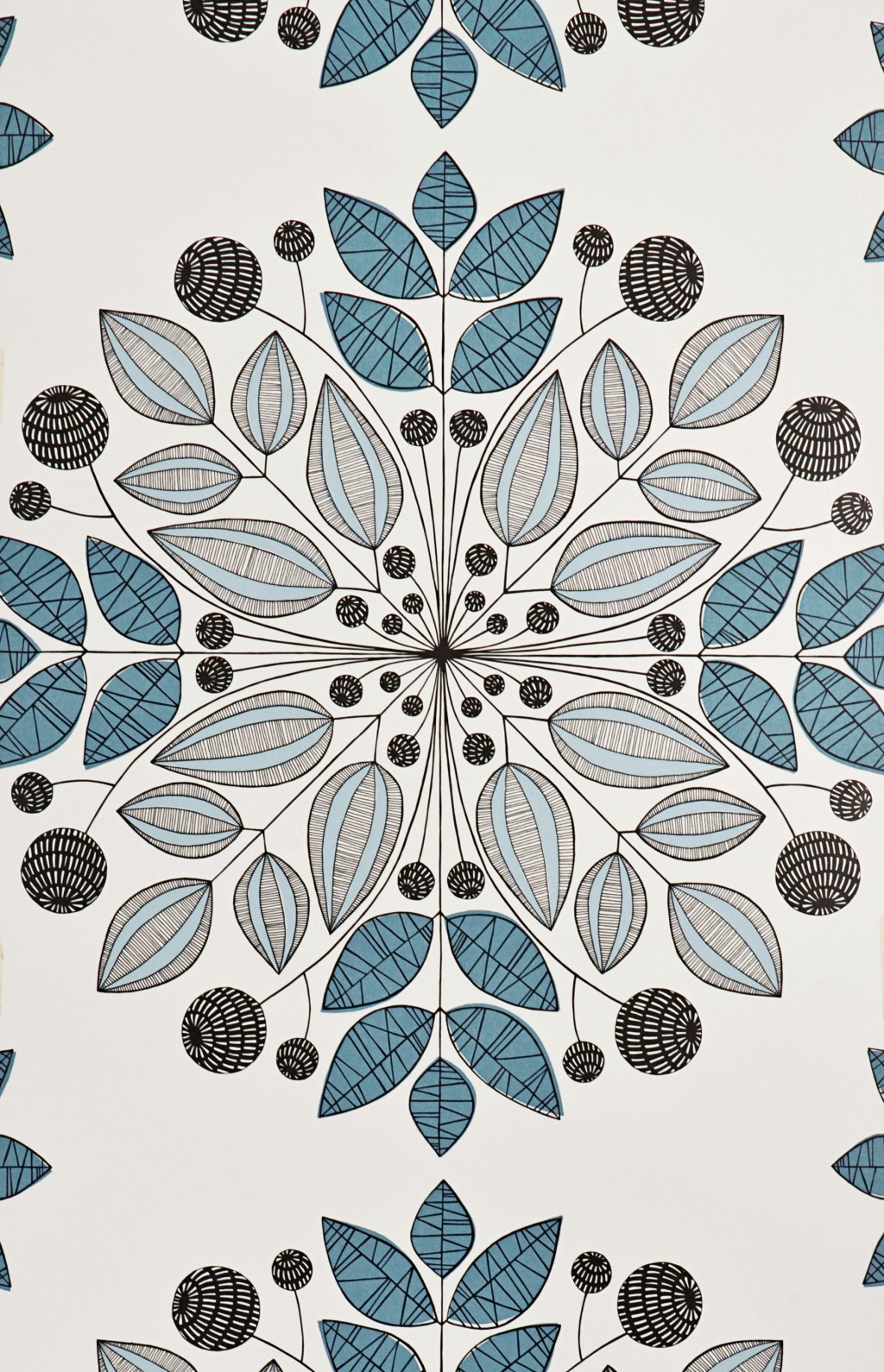 Kaleidoscope Blues Wallpaper