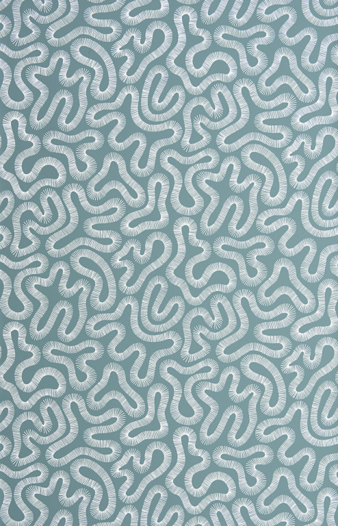 Coral Teal Wallpaper