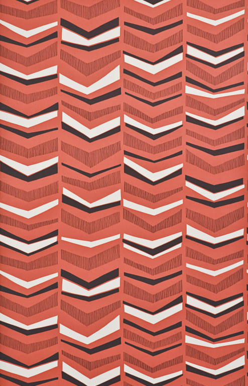 Chevron Berry Wallpaper