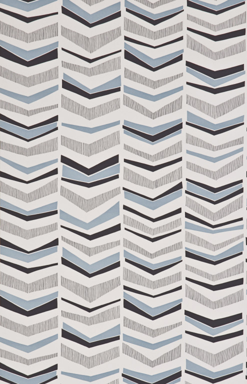 Chevron Bluebird Wallpaper