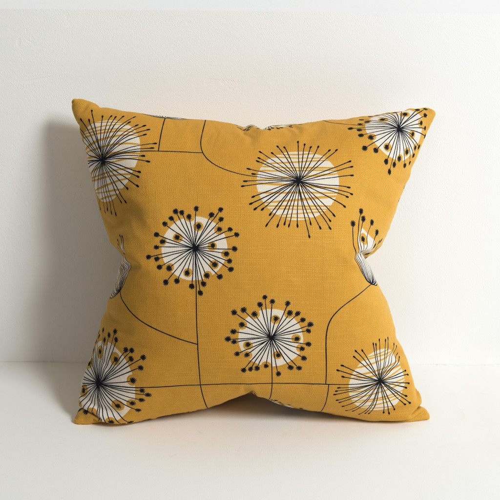 Dandelion Mobile Sunflower Yellow With White Cushion