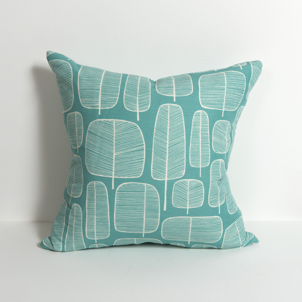 Little Trees Aquamarine Cushion