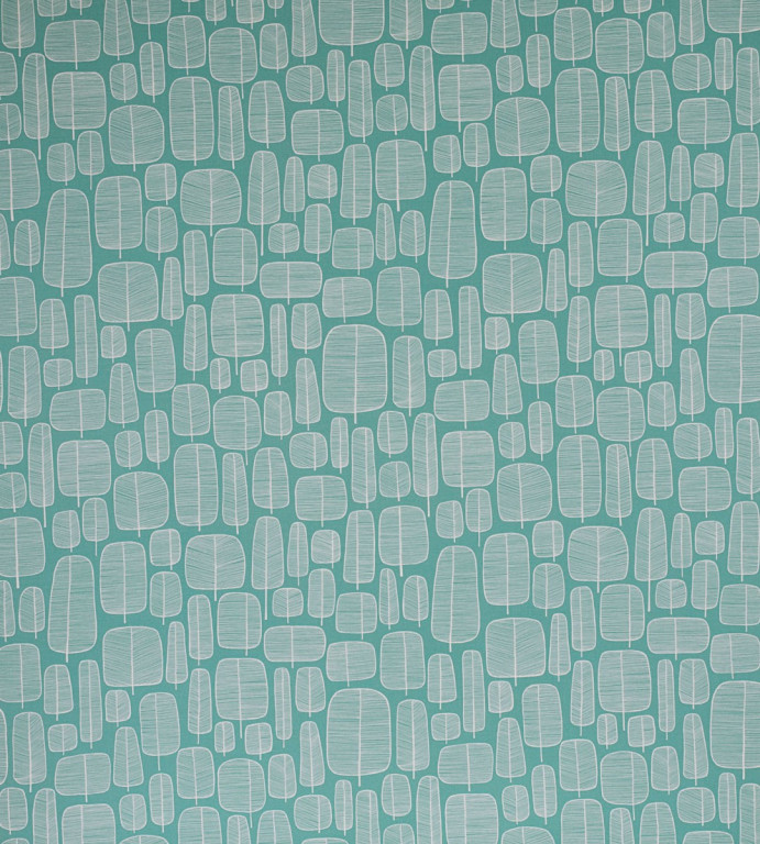 Little Trees Aquamarine Fabric
