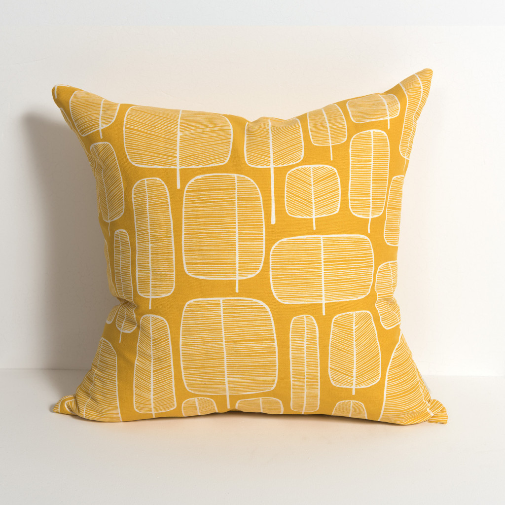 Little Trees Yellow Cushion