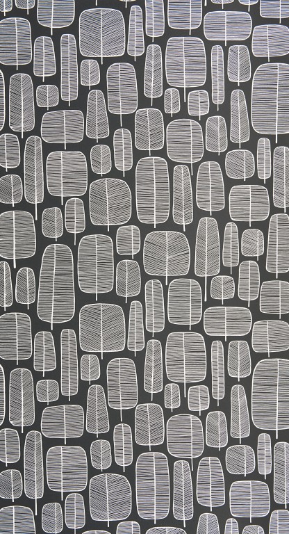 Little Trees Charcoal Wallpaper