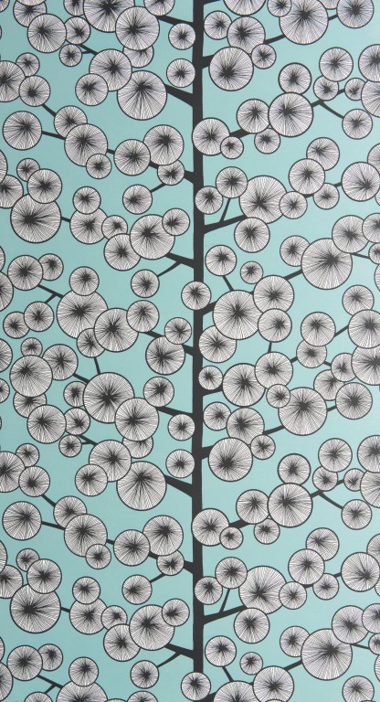 Cotton Tree Sky Blue Wallpaper