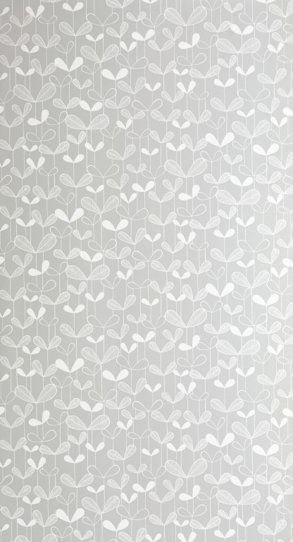 Saplings Cloud Grey Wallpaper