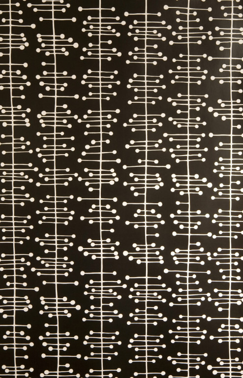 Muscat Small Black With White Wallpaper
