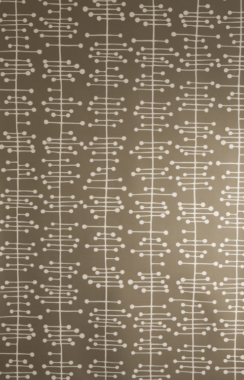 Muscat Small Grey With White Wallpaper
