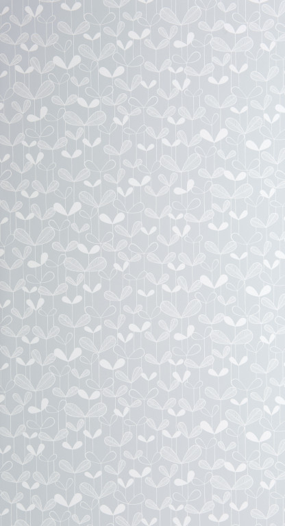 Saplings Cloud Grey Wallpaper