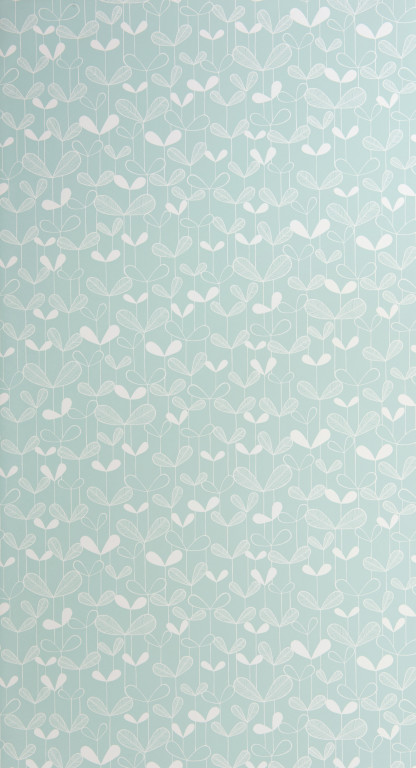 Saplings Pale Aqua Wallpaper