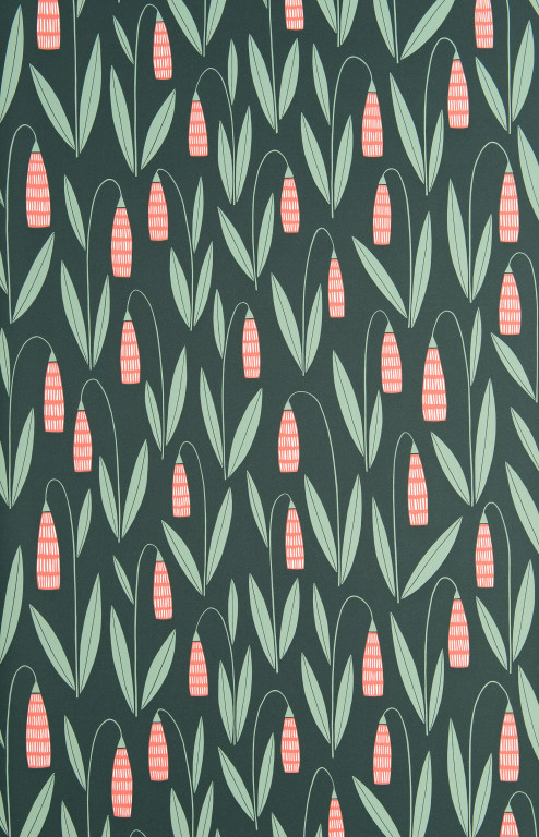 Snowdrops Evergreen Wallpaper