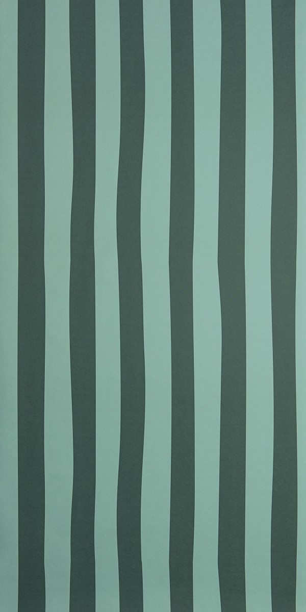  Stripe: Blue & Forest Green Wallpaper