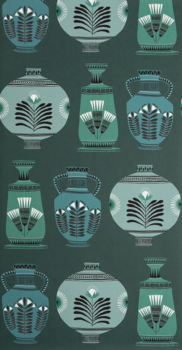  Vase Collection: Blue & Forest Green