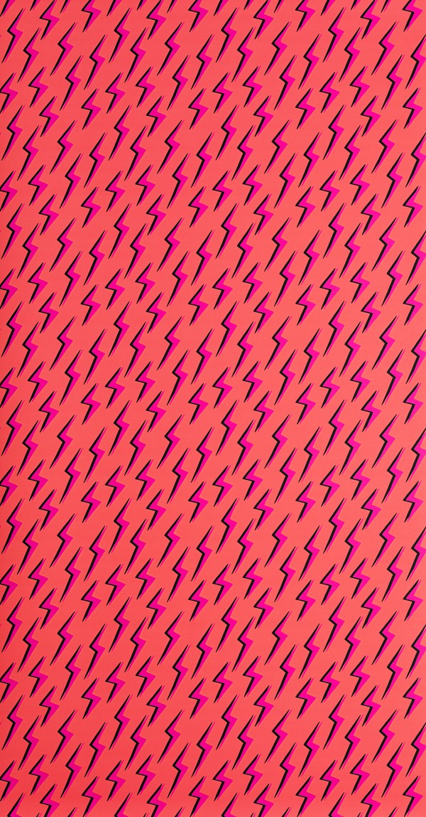 Lightning: Orange & Pink Wallpaper 