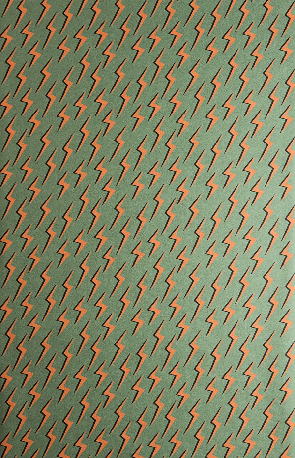 Lightning: Camo Green & Orange Wallpaper