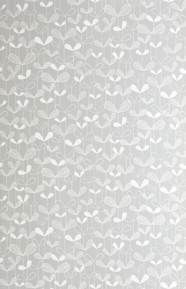 Saplings Cloud Grey Wallpaper