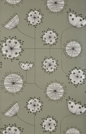 Sample Wallpaper Dandelion Mobile:French Grey with White