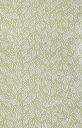 Sample Wallpaper Leaves:Absinthe with White