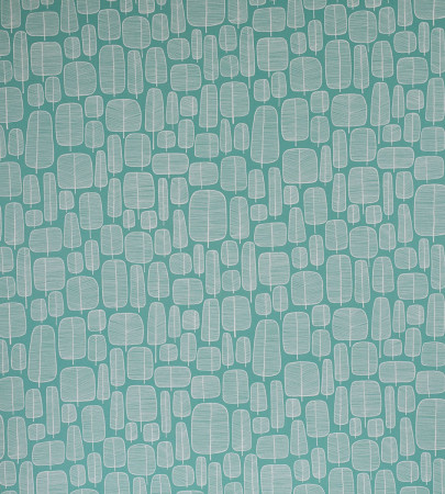 Sample Fabric Little Trees:Aquamarine