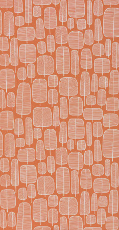 Sample Wallpaper Little Trees:Burnt Orange