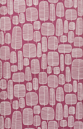 Sample Wallpaper Little Trees:Fuchsia