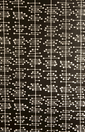 Sample Wallpaper Muscat Small:Black with White