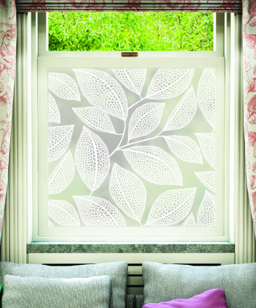 Sample Film Pebble Leaf:White on Frost