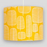 Little Trees Yellow Lampshade