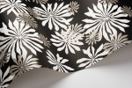 Fleur Black Wallpaper rouched