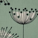 Dandelion Mobile Mist Green with White Lampshade sample