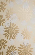 Fleur Cream With Gold Wallpaper